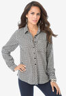 Frankie Big Shirt, WHITE PLAID, hi-res image number null