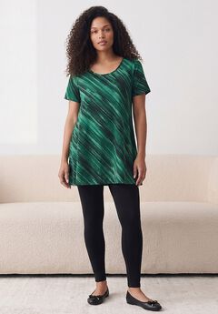 Plus Size Cotton Ultimate Scoopneck Swing Tunic