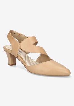 Wide Width Peep Toe Heels
