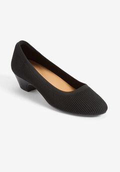 Black Peep Toe Pumps