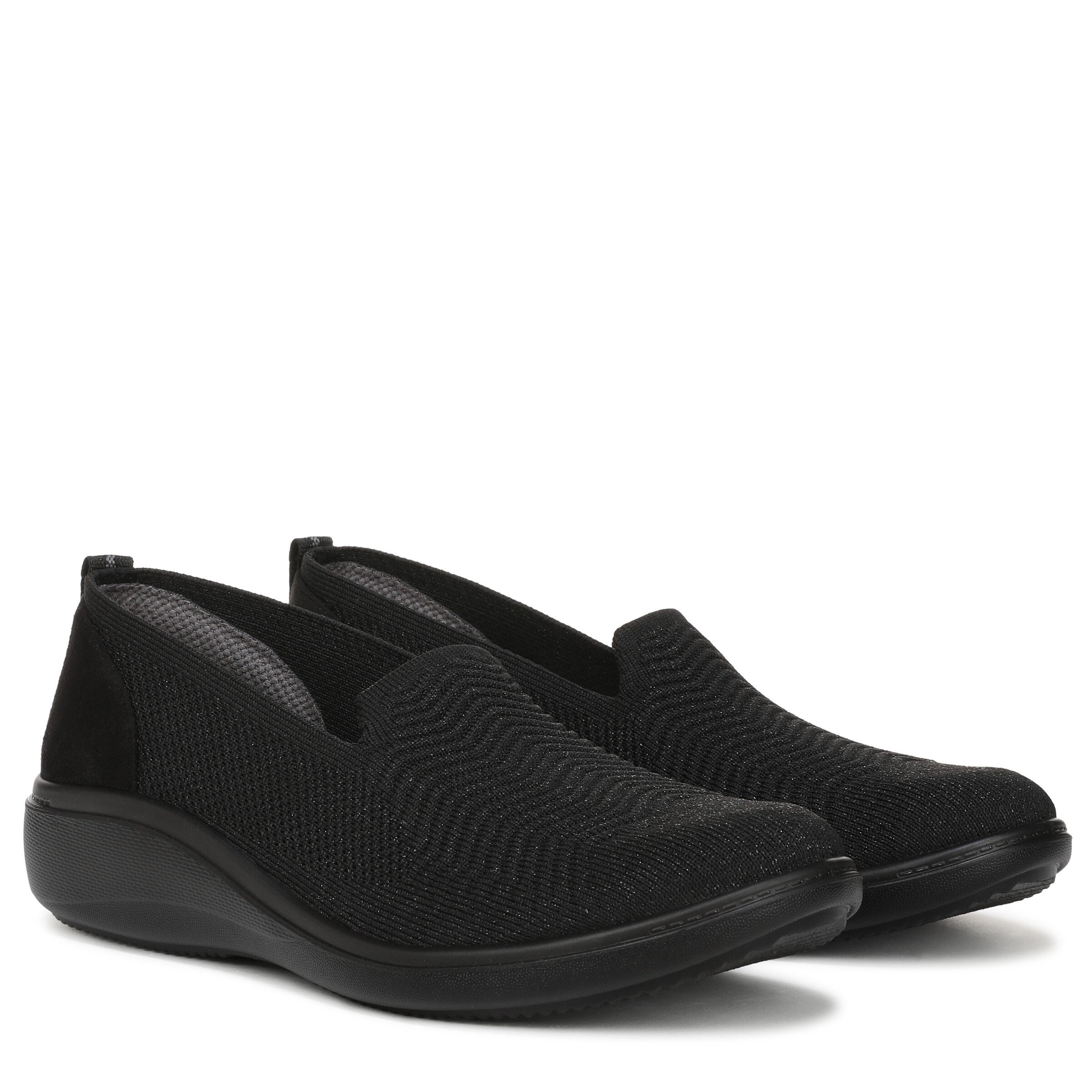 Boulevard Knit Slip-On Flat, BLACK, alternate image number 2