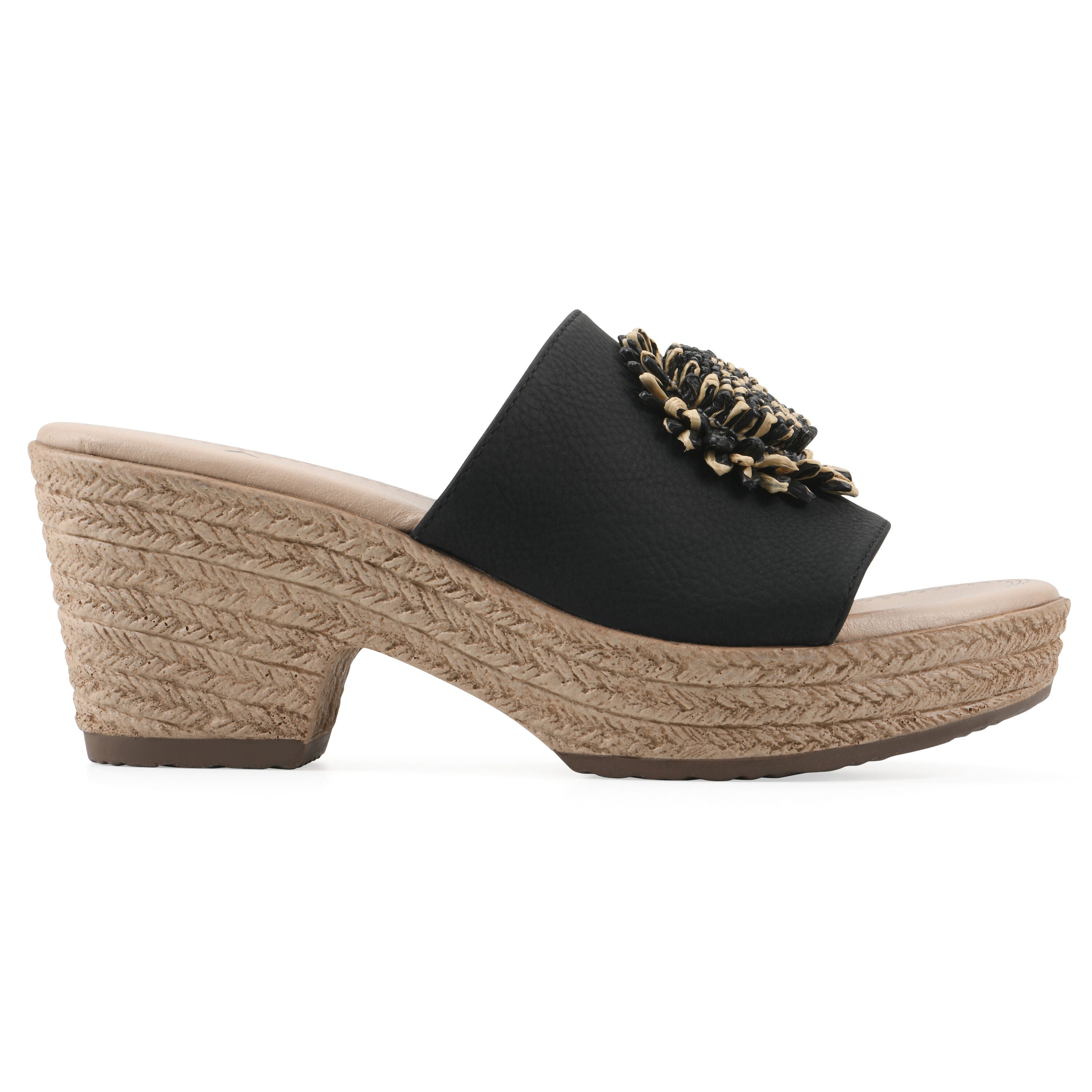 Birkley Wedge Sandal, BLACK NUBUCK, alternate image number 2