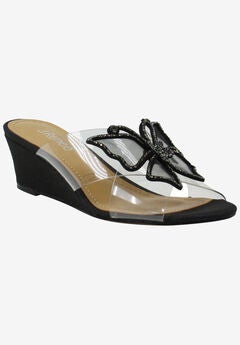 Womens Slip On Wedge Sandals
