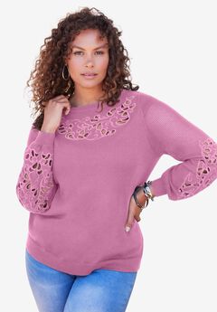 Cutout Pullover Sweater