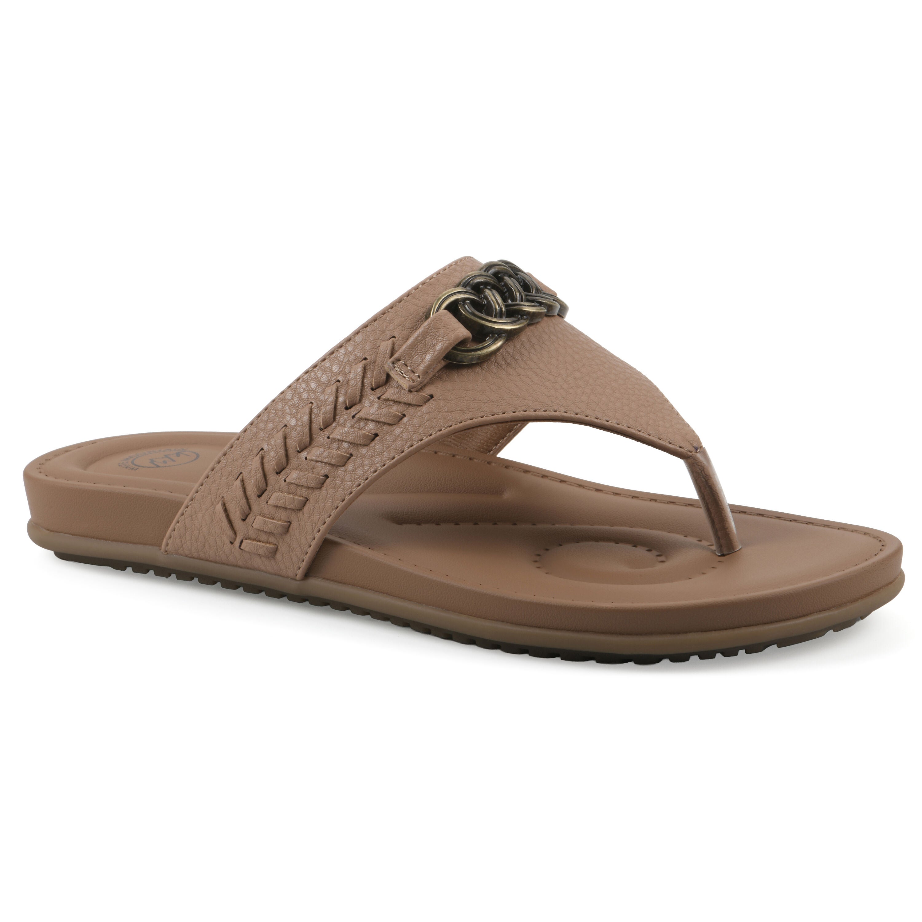 Aladdin Thong Sandal, NATURAL SMOOTH, hi-res image number 0