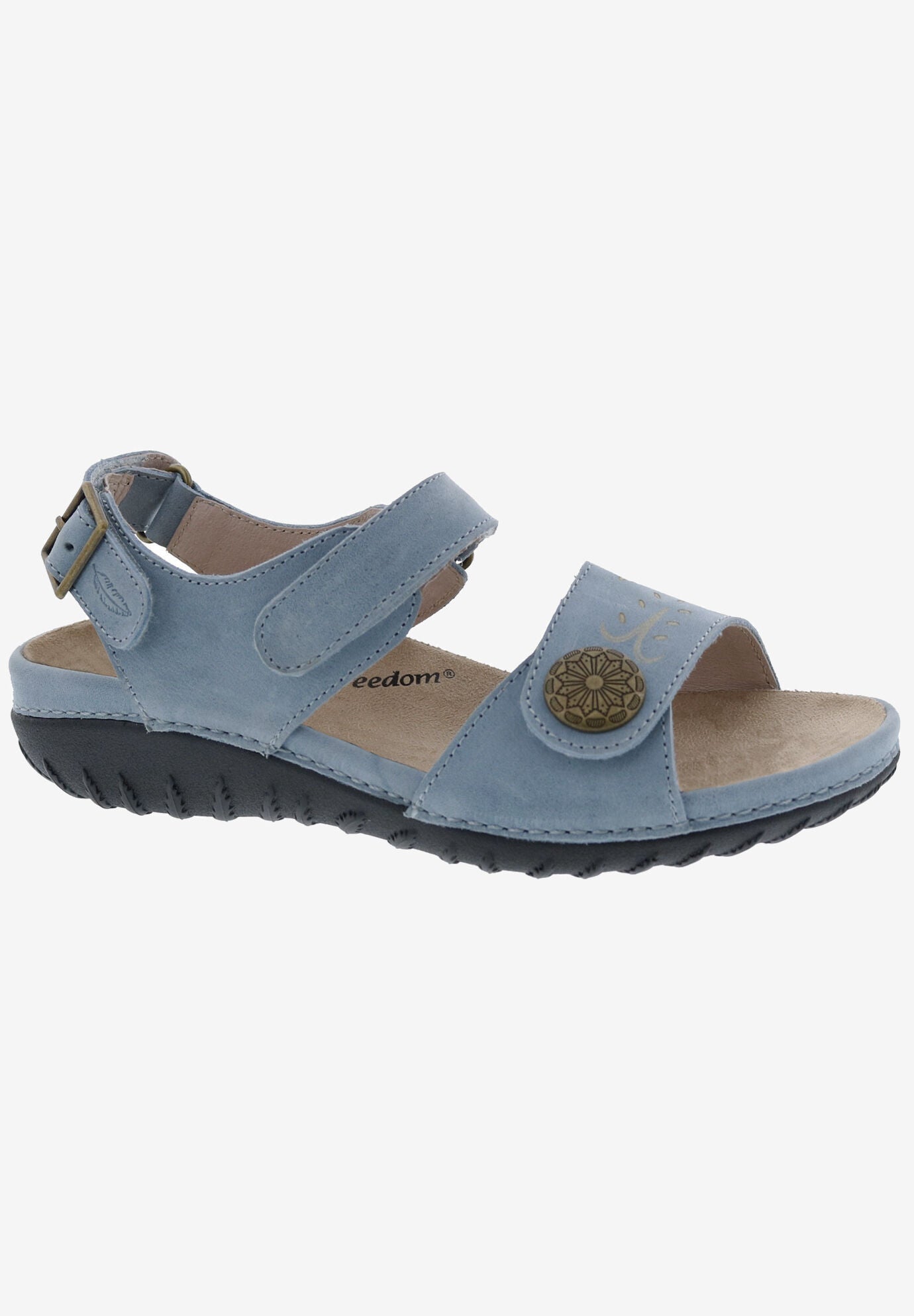 Drew Workaroud Sandals, BLUE LEATHER, hi-res image number 0