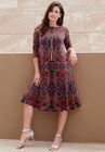 Ultrasmooth® Fabric Boatneck Swing Dress, , alternate image number null
