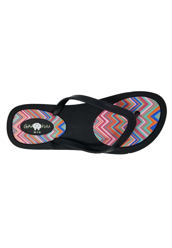 Patterned Insole Flip Flop, , alternate image number null