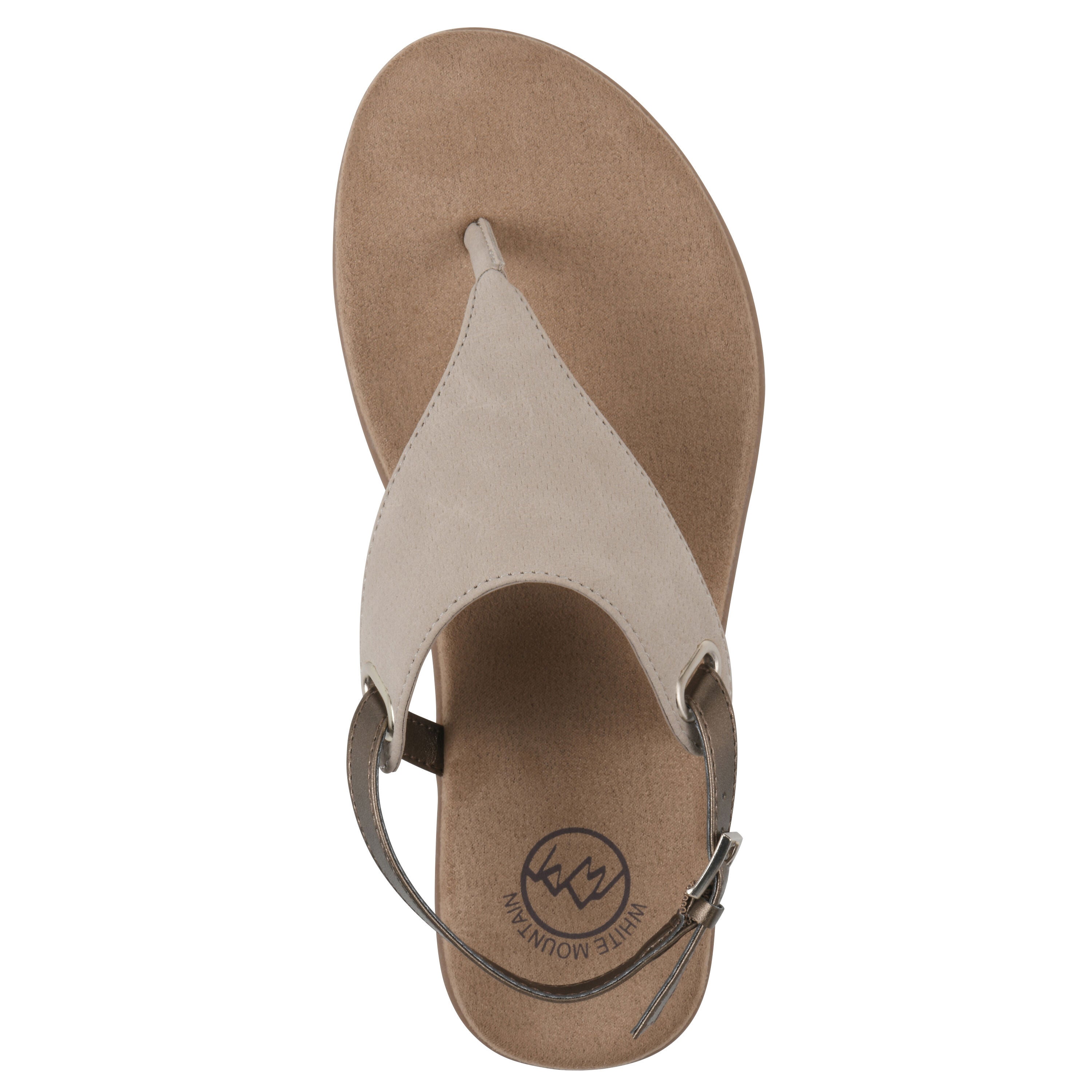 Lifted Backstrap Sandal, TAUPE SMOOTH, alternate image number 4