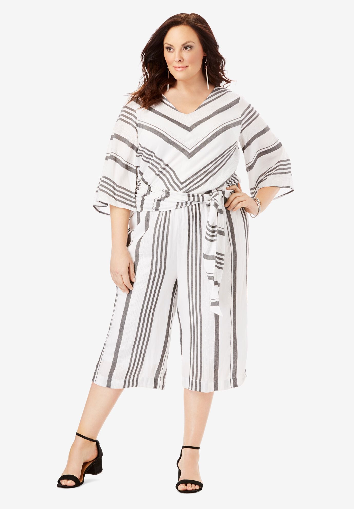 crinkle jumpsuit culotte