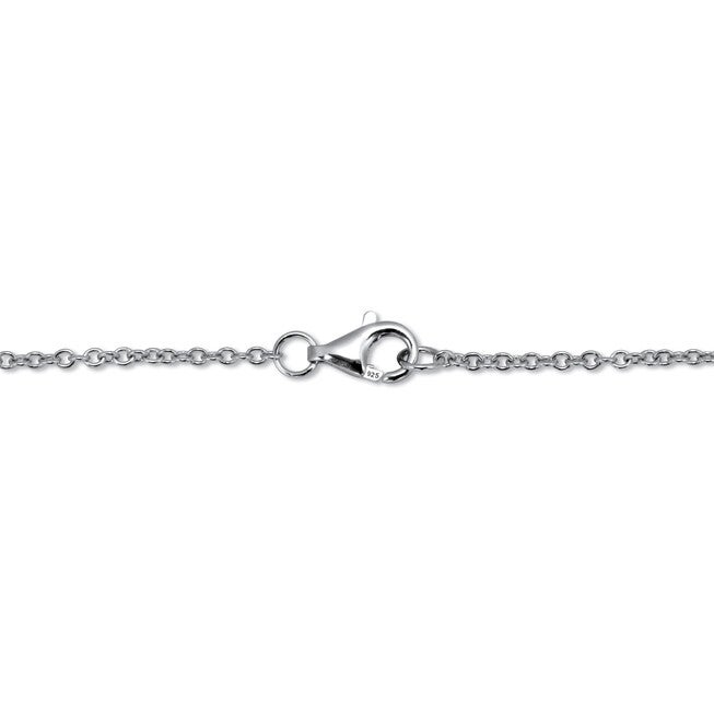 .16 TCW Round CZ Sterling Silver Infinity Charm Bracelet 7-inch, WHITE, on-hover image number 1