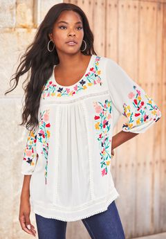 Boho Floral Tunic