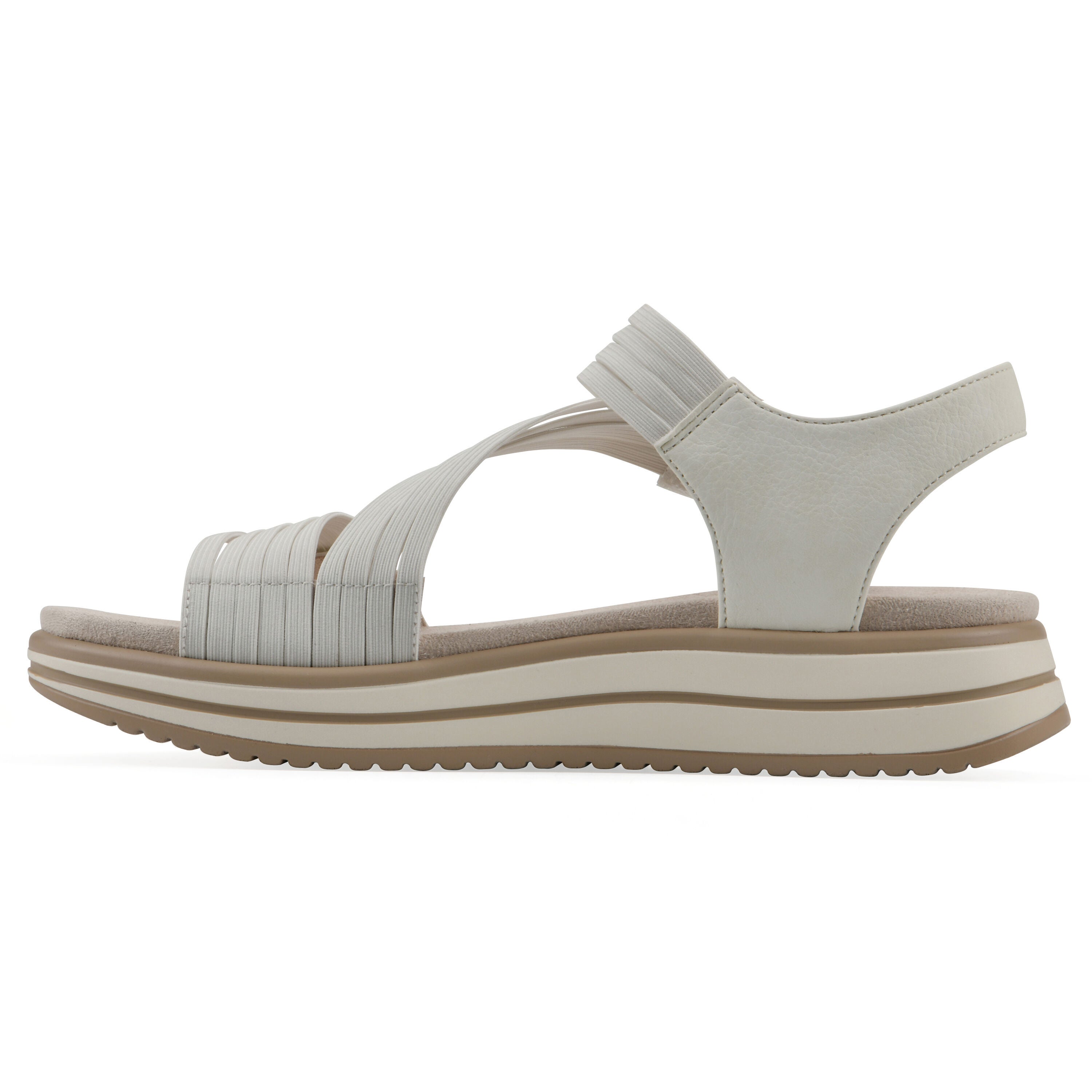 Hapford Athleisure Sandal, WHITE NUBUCK, alternate image number 3