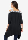 Cold-Shoulder Handkerchief-Hem Ultra Femme Tunic, , on-hover image number null