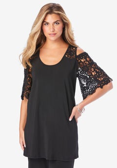 Cold Shoulder Ultrasmooth® Fabric Tunic