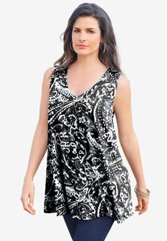 Plus Size Cotton Ultimate Swing Tank Top