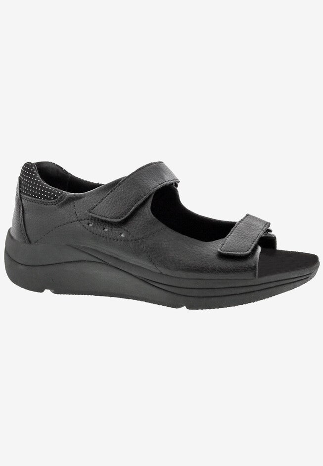 Shasta Sandal, BLACK LEATHER, hi-res image number 0