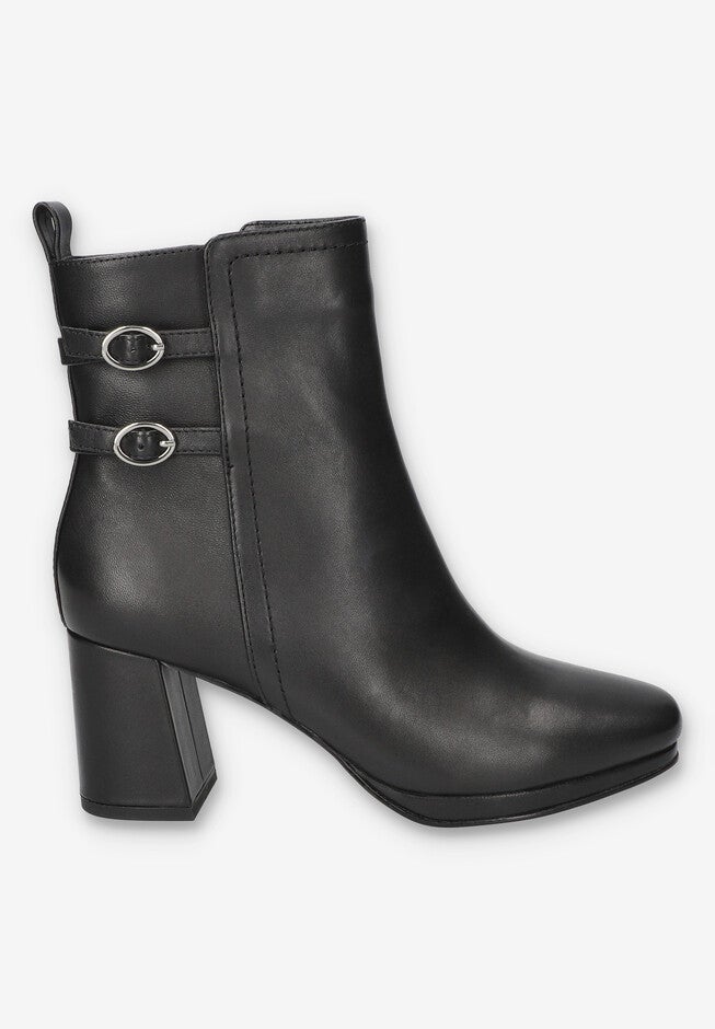Orchard Sqaure Toe Ankle Boot, BLACK LEATHER, alternate image number 2
