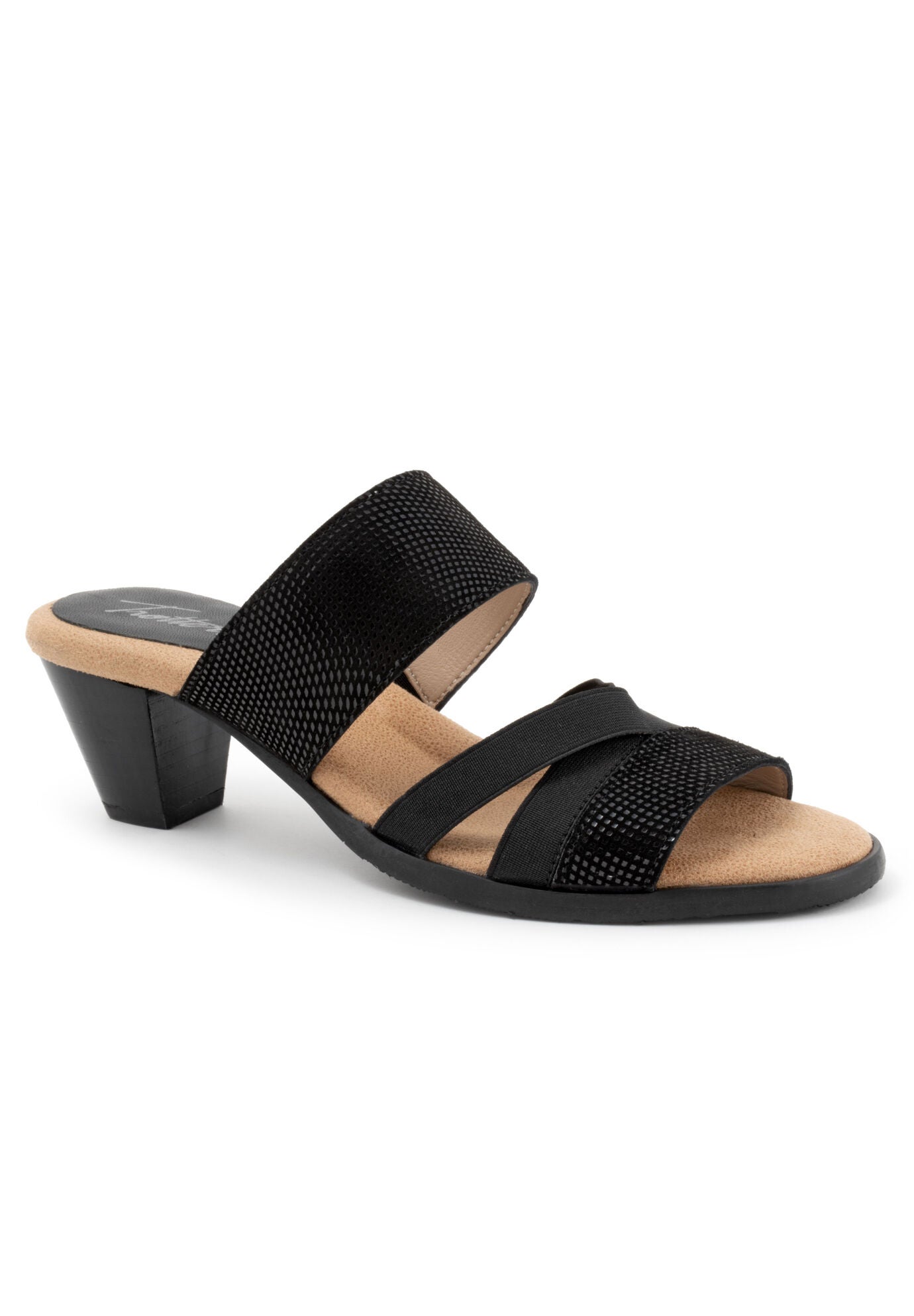 Maxine Heeled Sandal, BLACK MINI DOT, hi-res image number 0