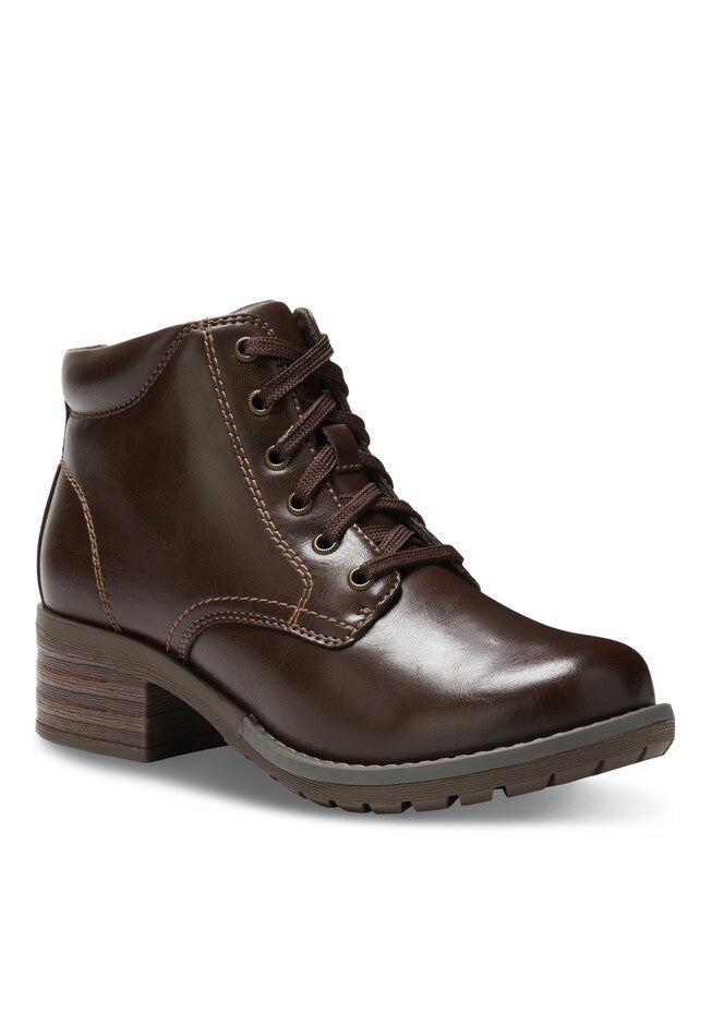 Trudy Lace Up Bootie, BROWN, hi-res image number null