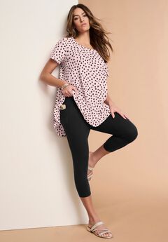 Plus Size Cotton Ultimate Scoopneck Swing Tunic