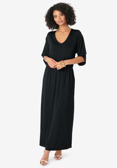 Dolman Sleeve Maxi Dress