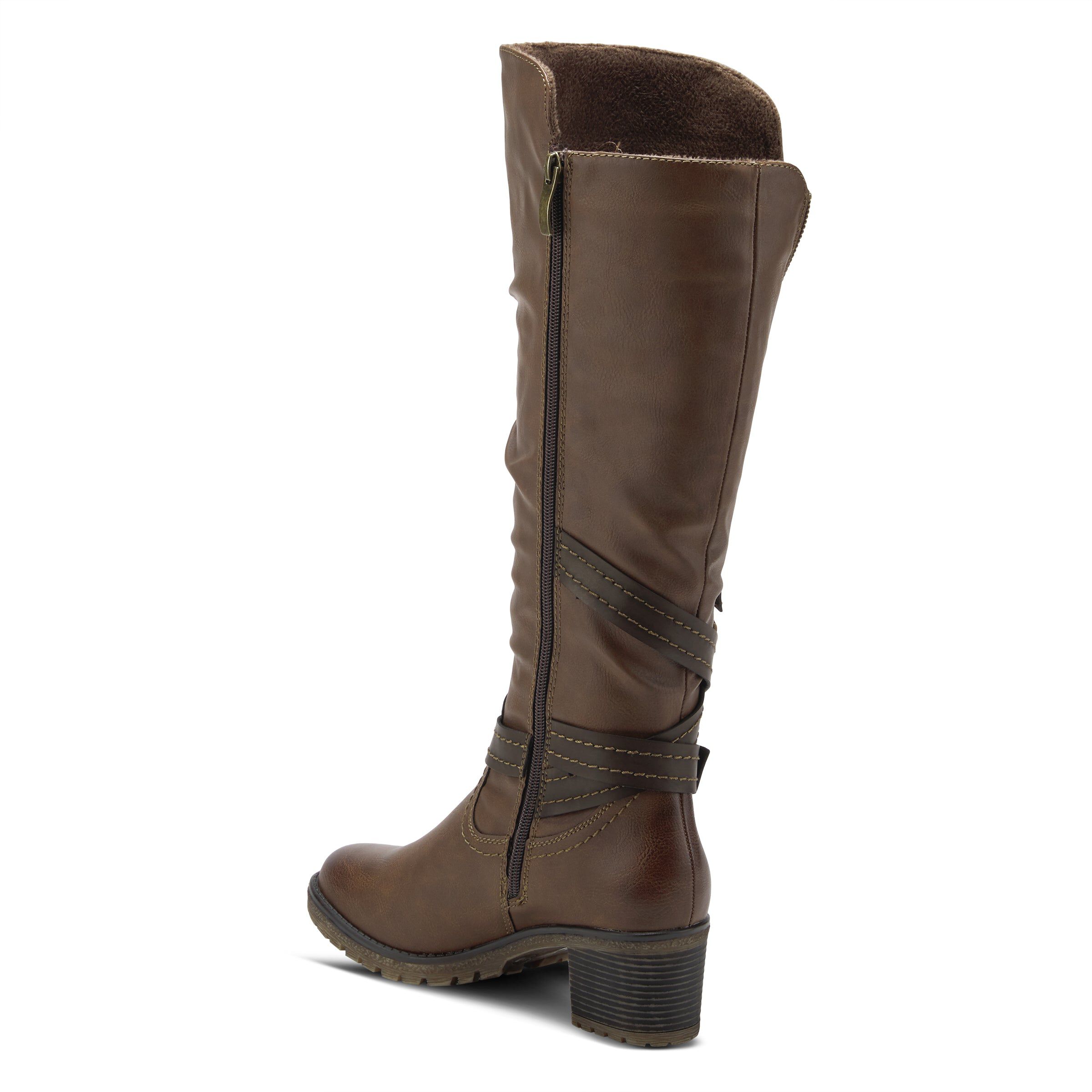 Gemisola Tall Boots, BROWN, alternate image number 6