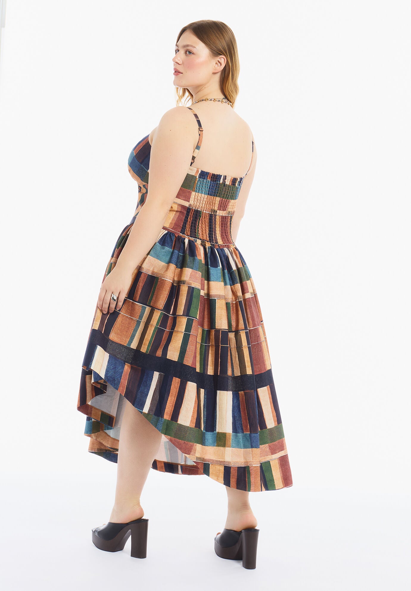 Bustier Drop Waist Midi Dress, MODERN TAPESTRY, alternate image number 2
