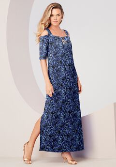 Ultrasmooth Cold Shoulder Maxi Dress