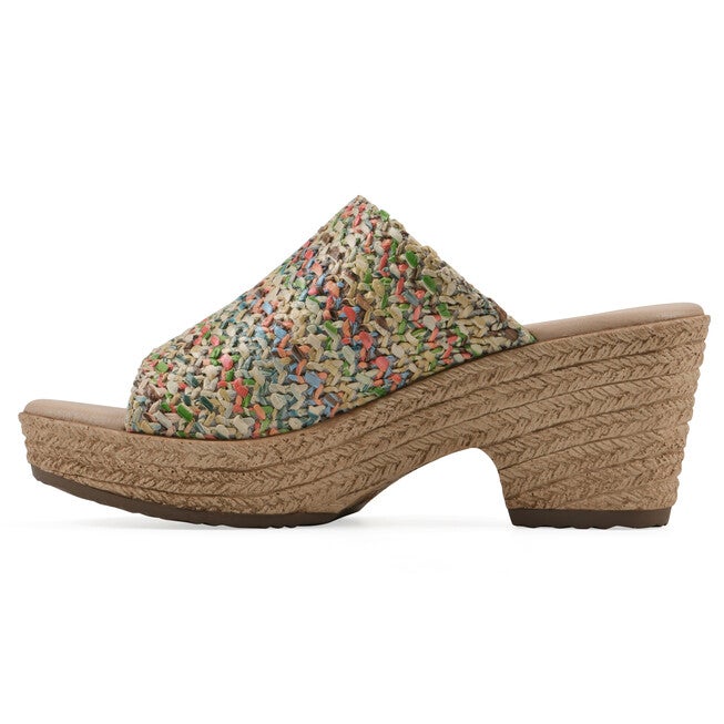 Biando Wedge Sandal, MULTI RAFFIA, alternate image number 3