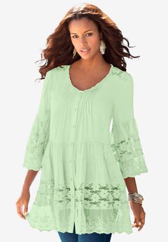 Illusion Lace Big Shirt