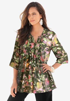 Tara Pleated Big Shirt