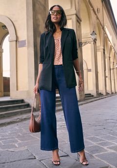 Plus Size Comfort Stretch Ponte Blazer