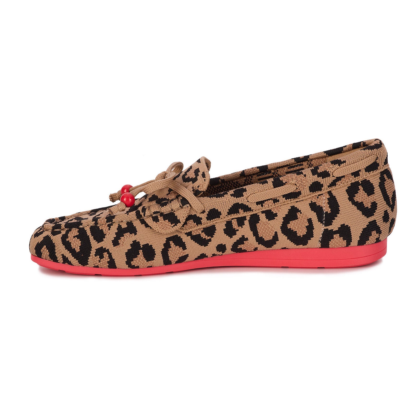 Neve Flat Knit Moccasin, LEOPARD PRINT KNIT, alternate image number 3