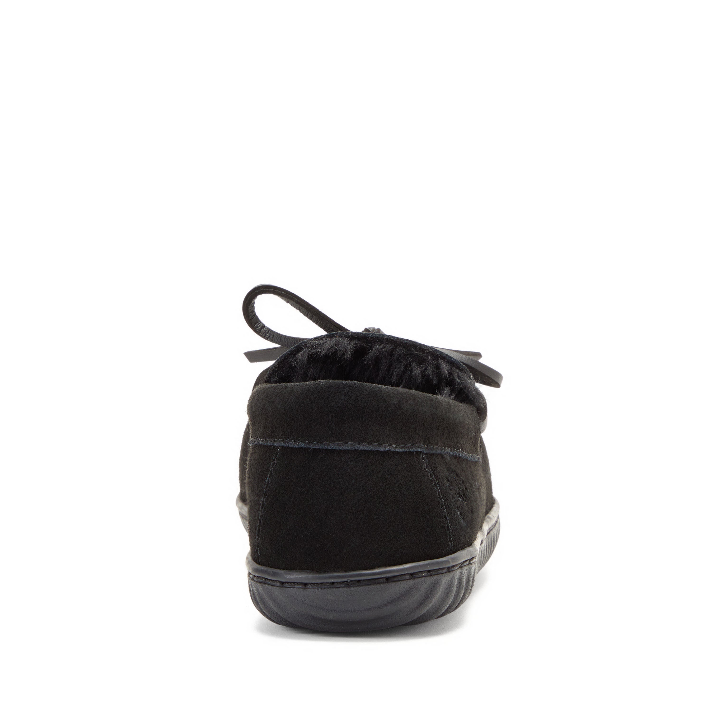 Harriet Genuine Suede Moccasin, BLACK, on-hover image number 1