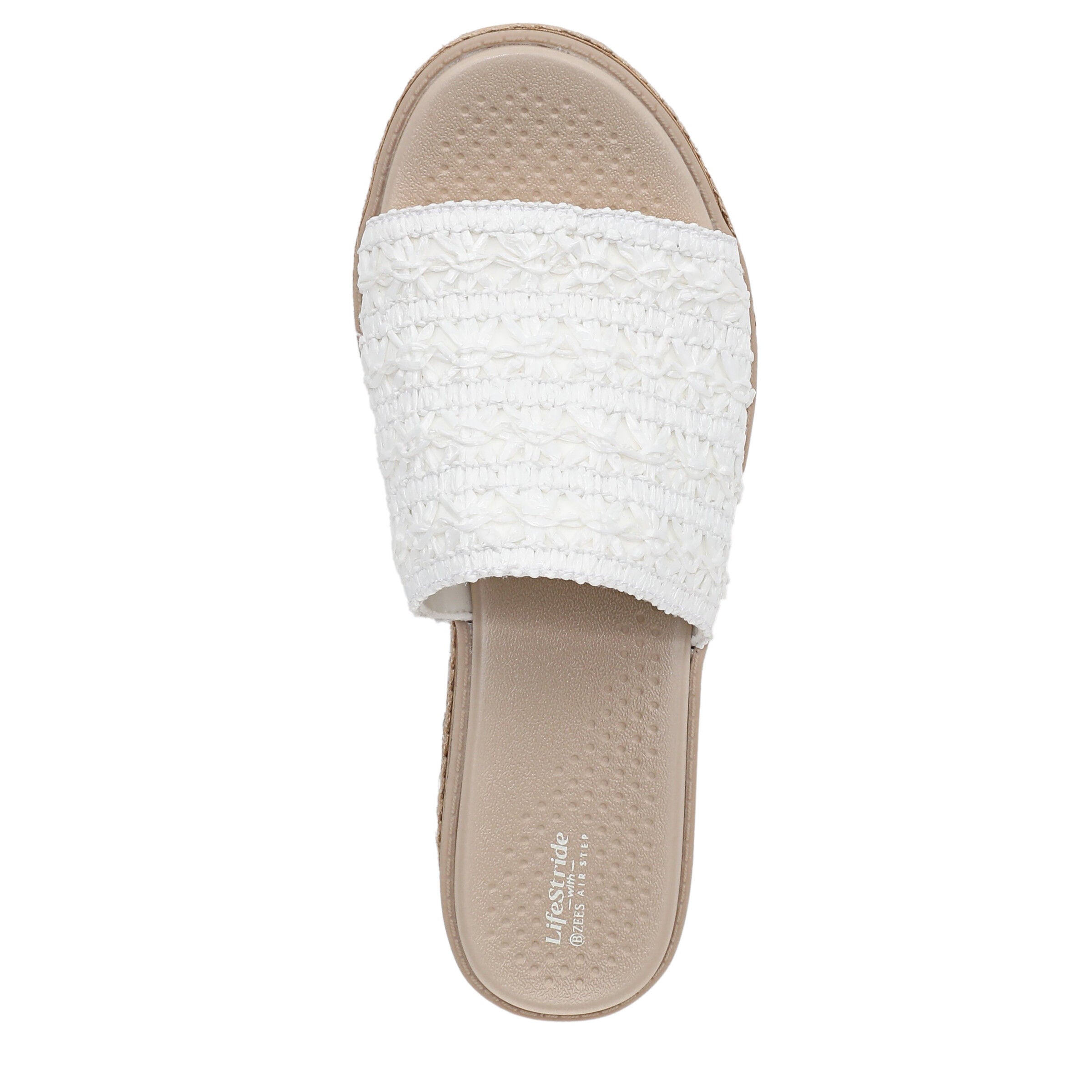 Breezy Wedge Sandal, BRIGHT WHITE, alternate image number 6