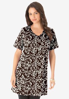 Short Sleeve Tunic Tops