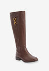 The Azalia Wide Calf Boot, BROWN, hi-res image number null