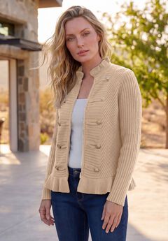 Plus Size Zip Up Sweaters
