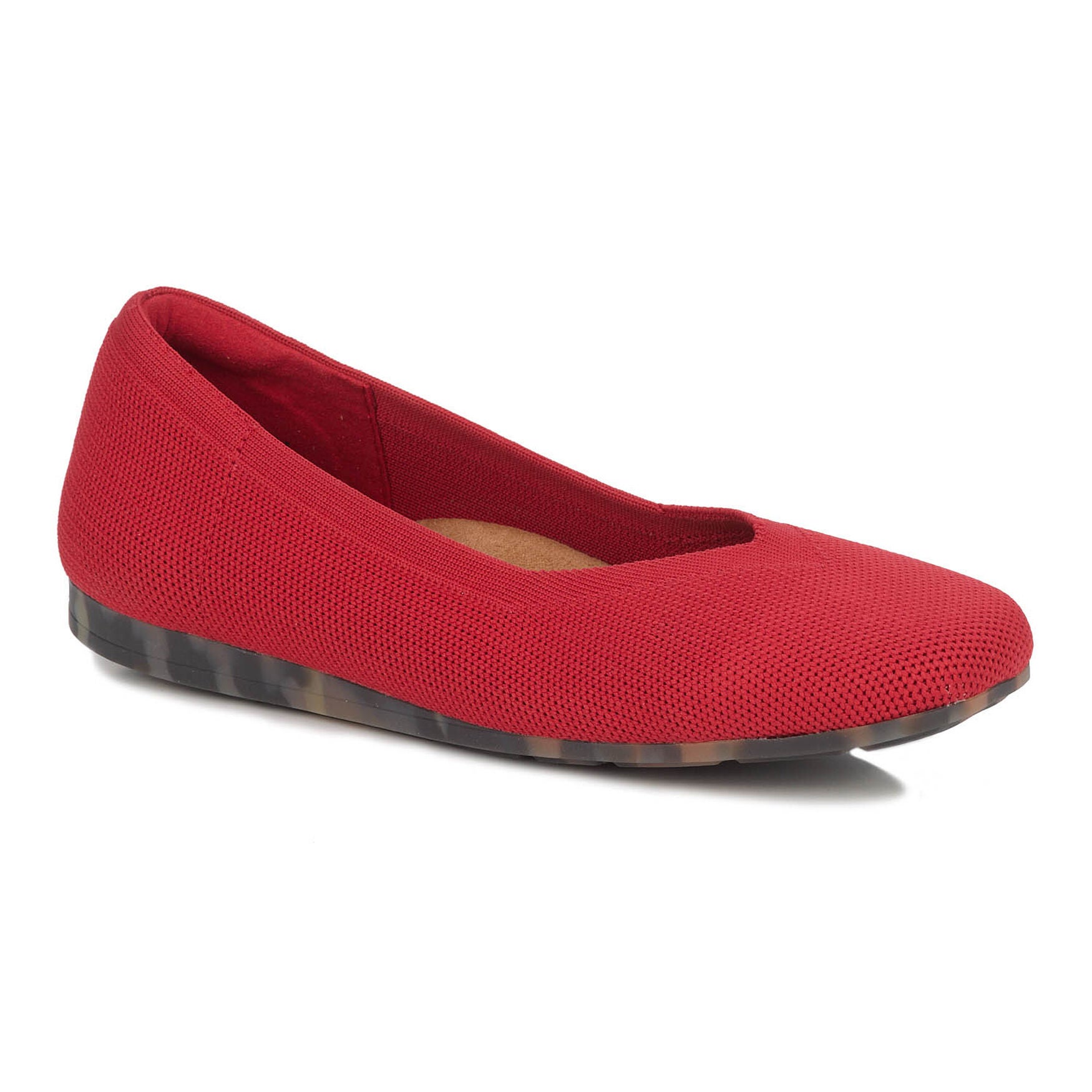 Niki Stretch Knit Flat, RED, hi-res image number 0