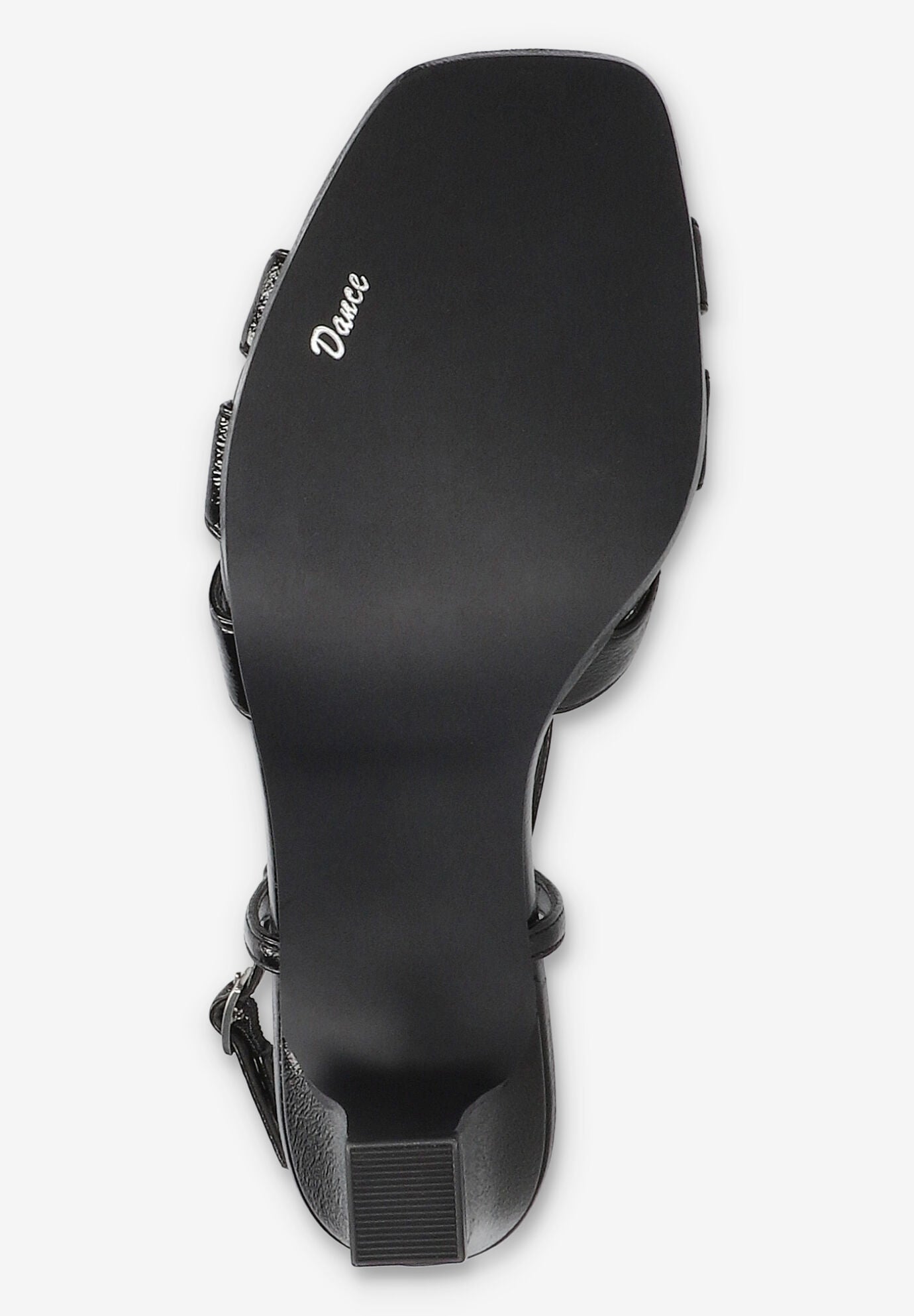 Valorie Sqaure Toe Platform Sandal, BLACK CRINKLED, alternate image number 5