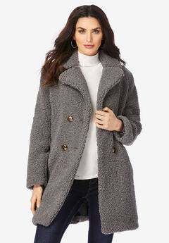 Heavy Weight Double Breasted Teddy Coat