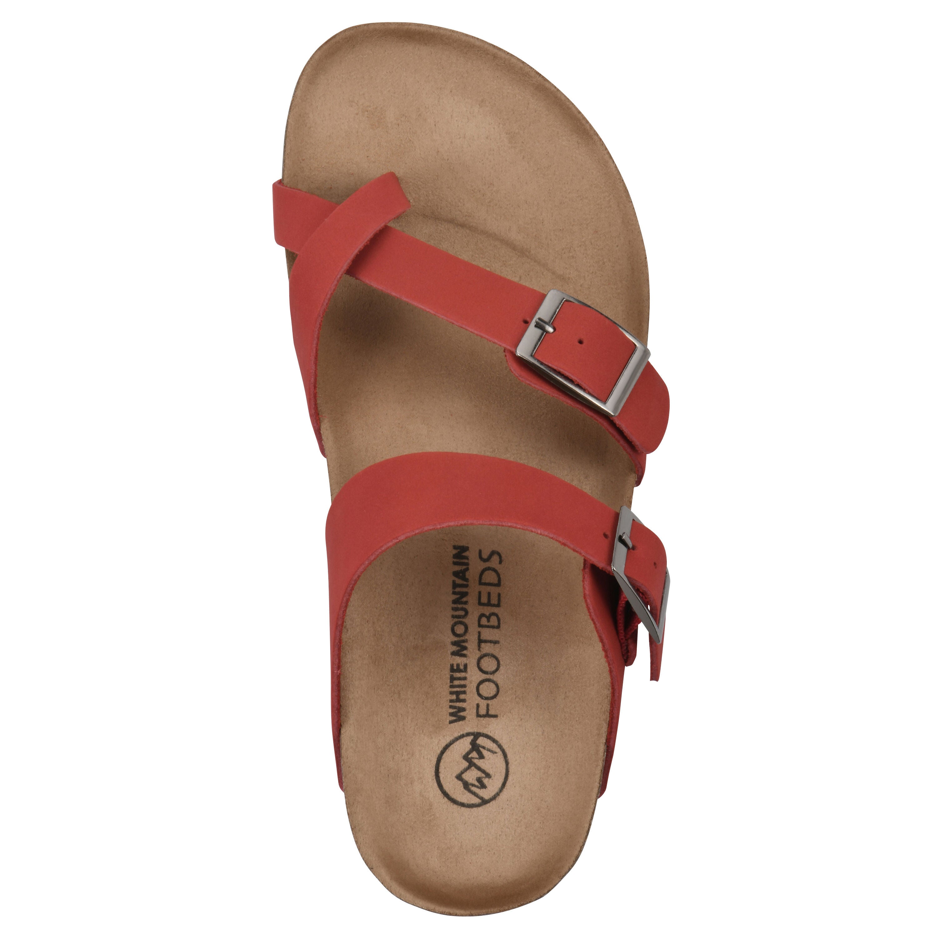 Gracie Footbed Sandal, RED LEATHER, alternate image number 4