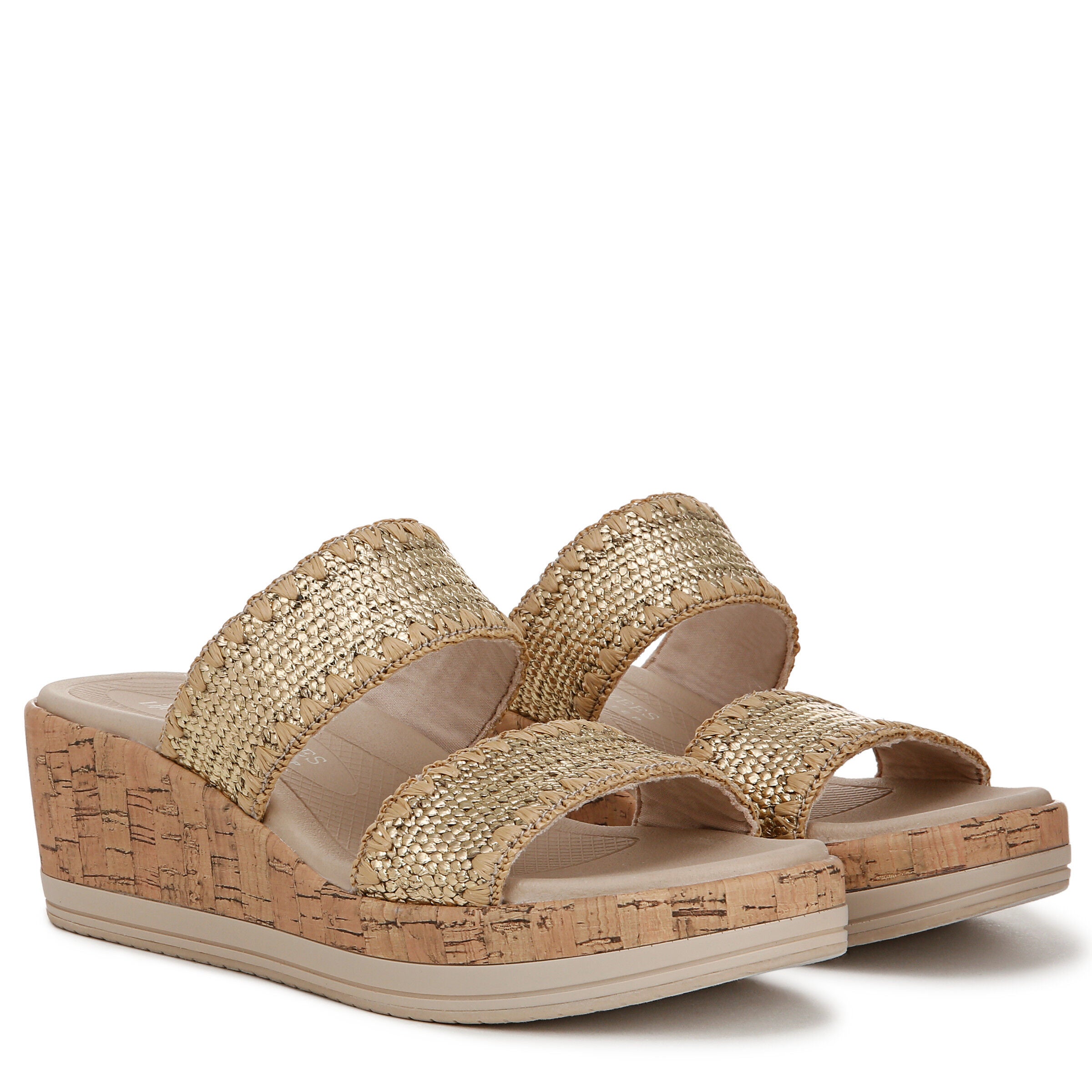 Resort Wedge Sandal, GOLD, alternate image number 2