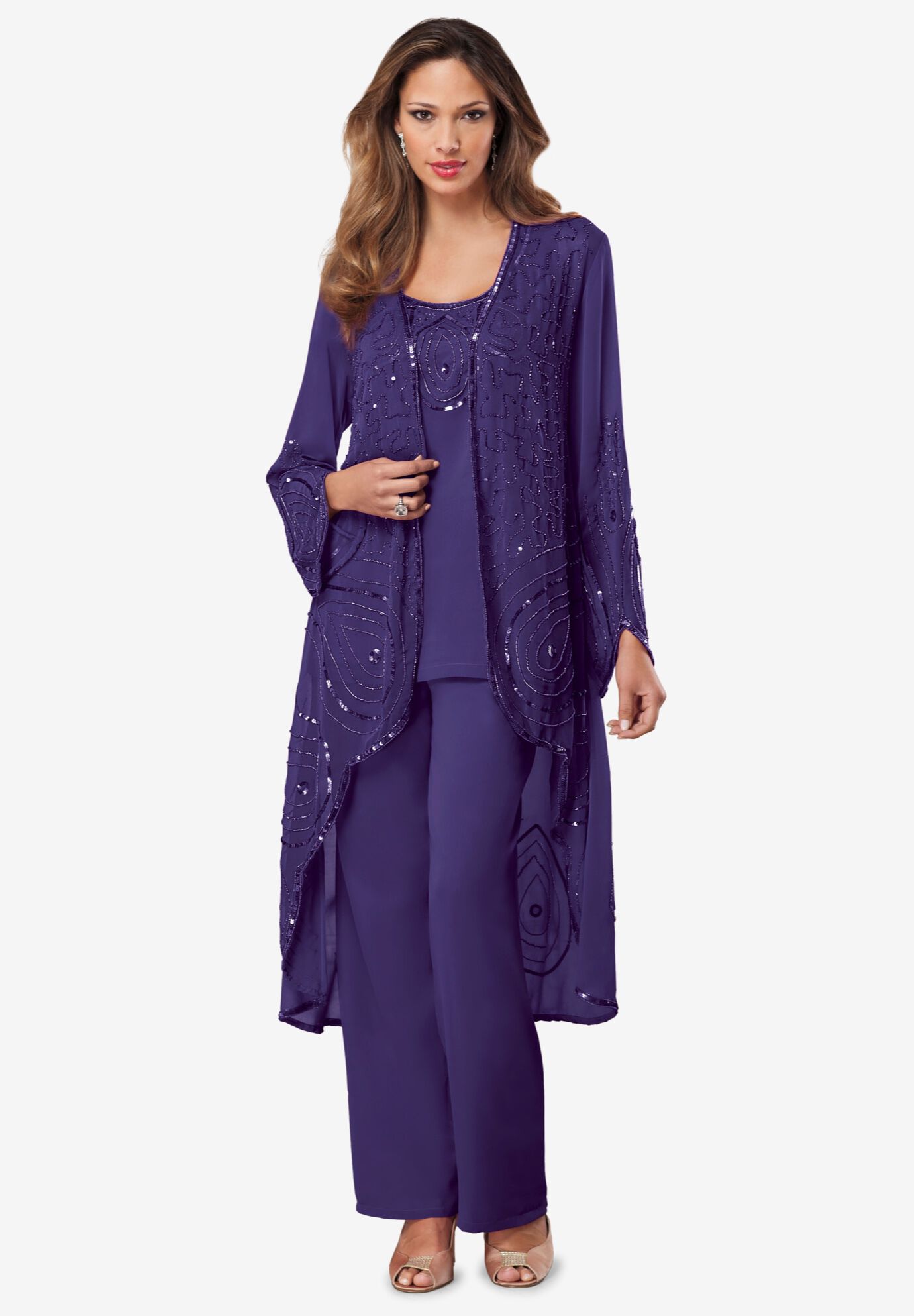 Plus size pant suits to wear to a shop wedding