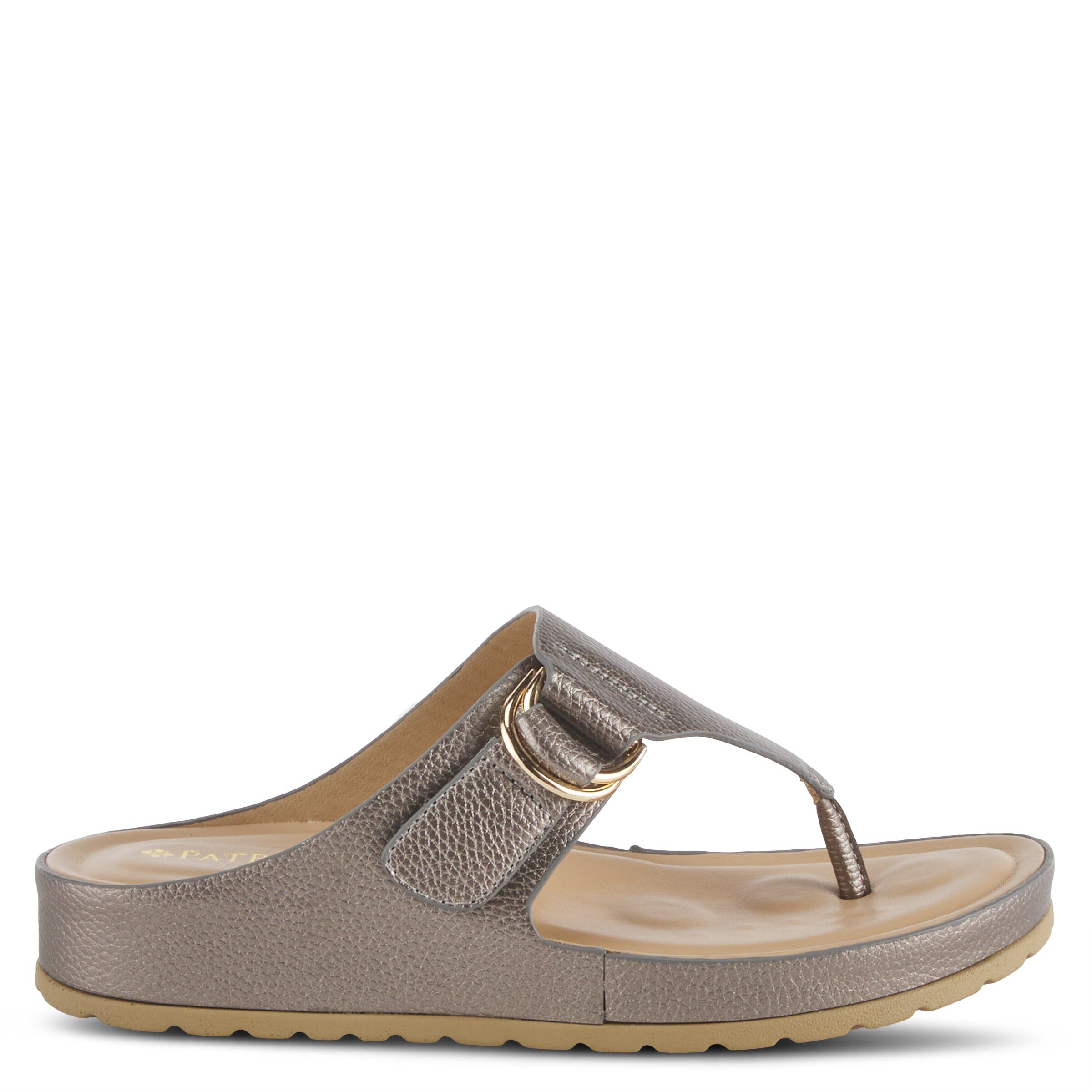Rozeta Thong Sandal, PEWTER, alternate image number 4