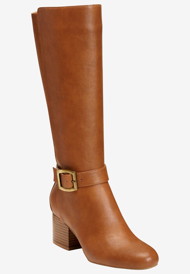 Patience Wide Calf Boots , TAN, hi-res image number 0
