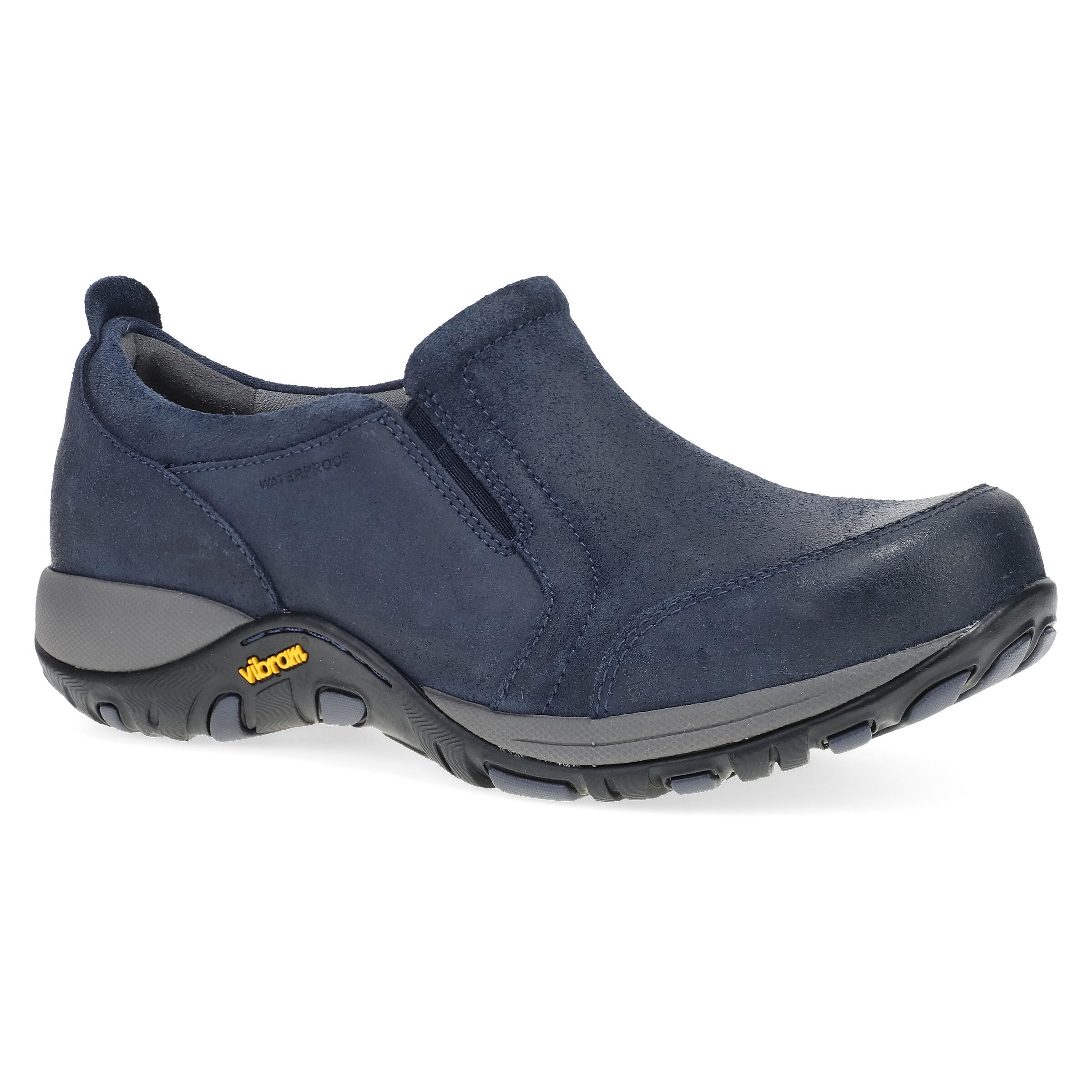 Pippy Navy Waterproof Suede Slip On, NAVY, hi-res image number 0