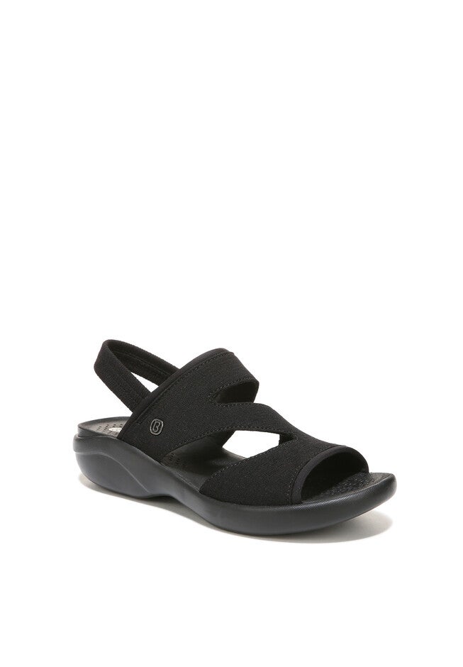 Cleo Strappy Sandal, BLACK FABRIC, hi-res image number null