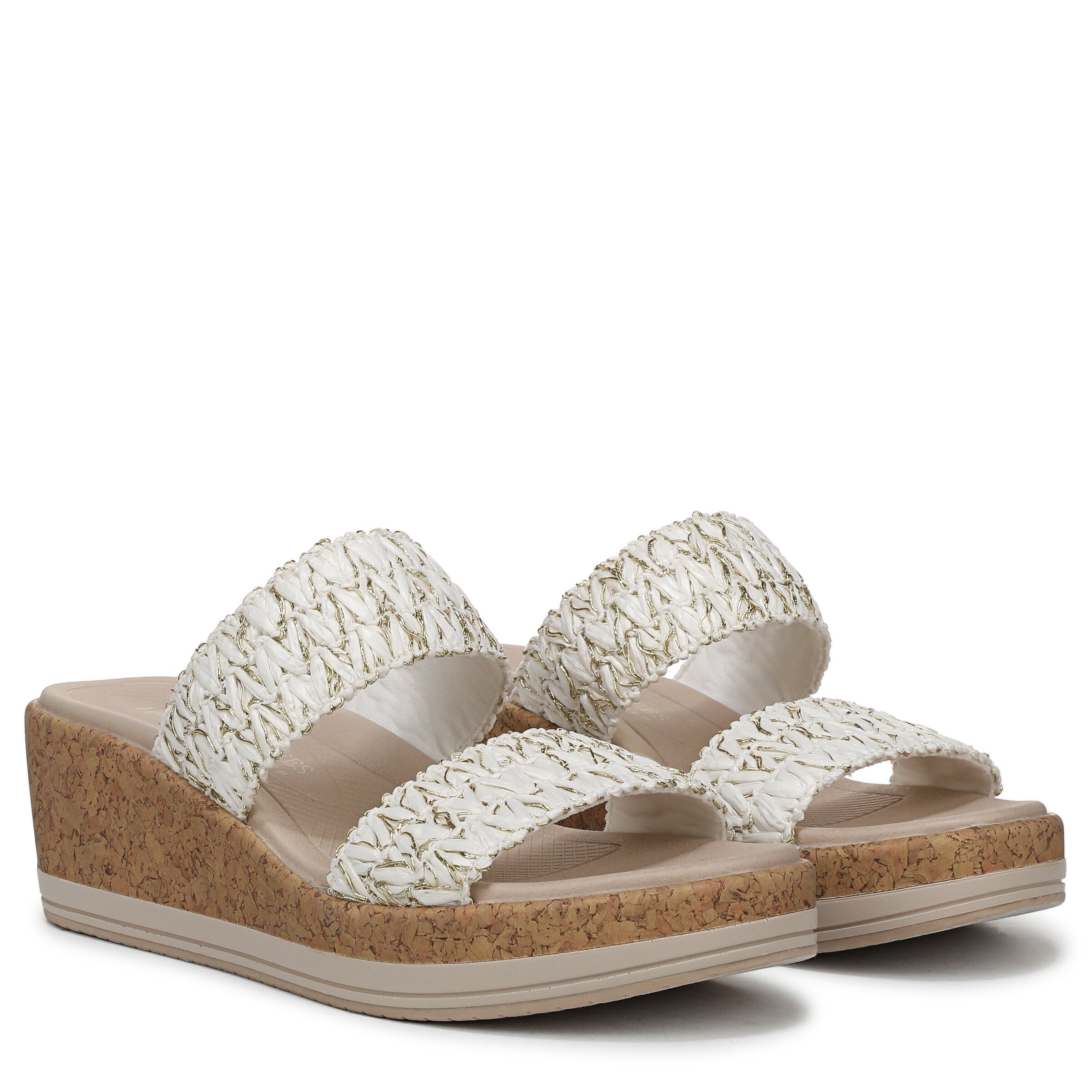 Resort Wedge Sandal, WHITE GOLD, alternate image number 2